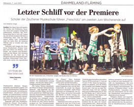 Artikel in der Märkischen Allgemeinen Zeitung vom 7. Juni 2017